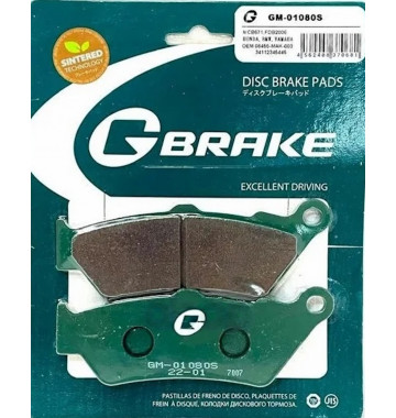 Колодки G-BRAKE GM-01080S (FA209) (209/2)
