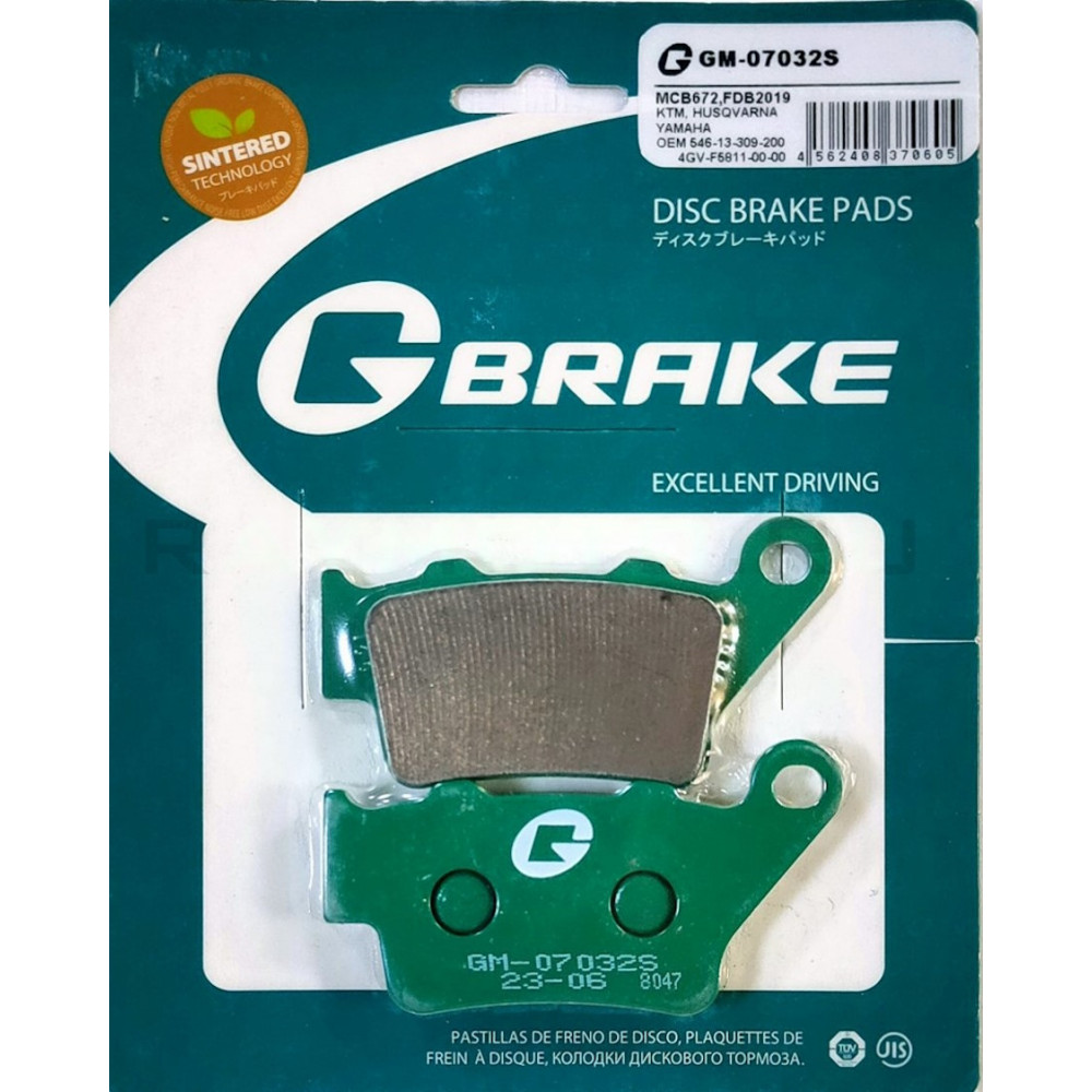 Колодки G-BRAKE GM-07032S (FA 208)