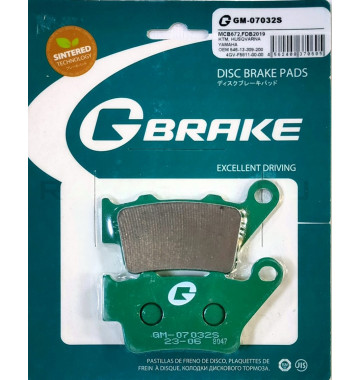 Колодки G-BRAKE GM-07032S (FA 208)