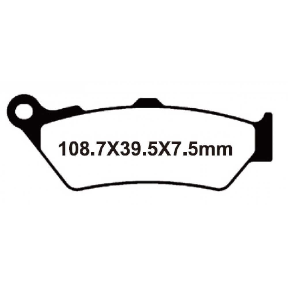 Тормозные колодки YONGLI YLF126 (FA209)