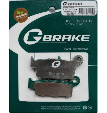 Колодки тормозные G-brake GM-01037S (FA131)