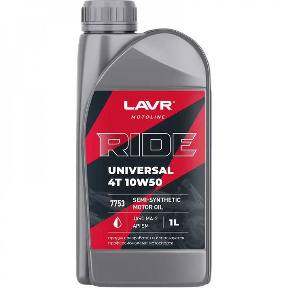 LAVR MOTO UNIVERSAL 4T 10W50 SM LAVR MOTO, 1 л / Ln7753