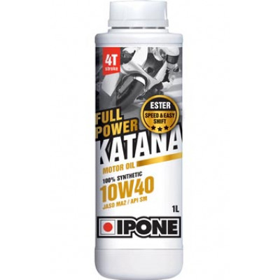 IPONE FULL POWER KATANA 10w40 1л. 100% Synth. /для 4Т мотоц./ (масло моторн.)