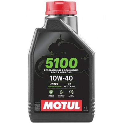 MOTUL 5100 4T 10W40 1л  полусинтетика (масло моторное)