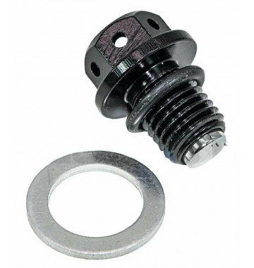 Пробка слива масла CNC с магнитом IGP М12x1,50, Черный, 101659-1