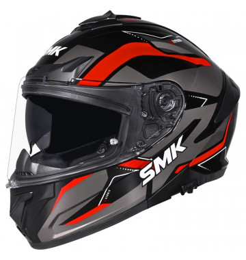 Шлем SMK TYPHOON AZONIX, цвет черный/серый/красный (S)