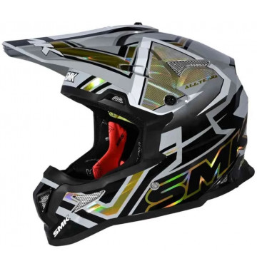 Шлем SMK ALLTERRA X-ACES, цвет серый/черный/золотой (S)