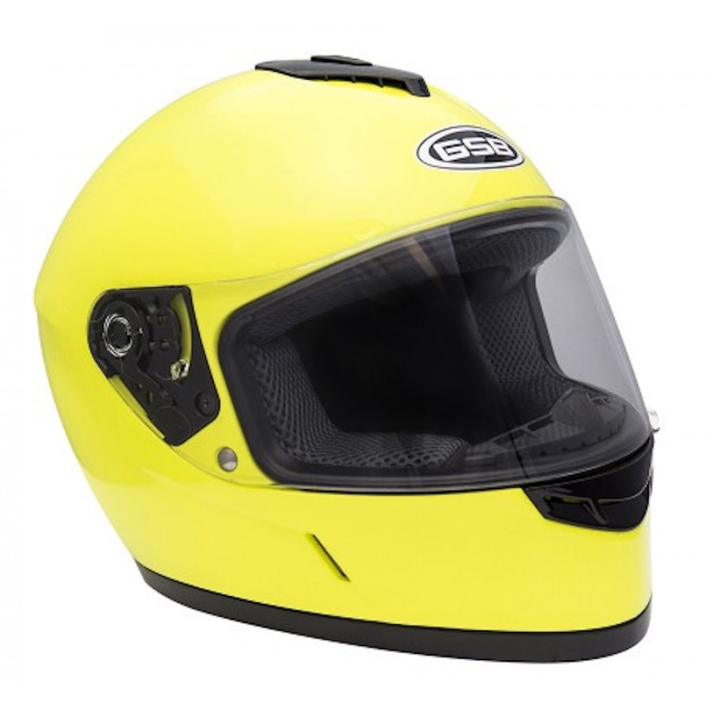 Мотошлем, шлем интеграл GSB G-349, Fluo Yellow M