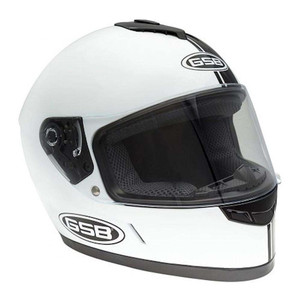 Мотошлем, шлем интеграл GSB G-349, Black/White L