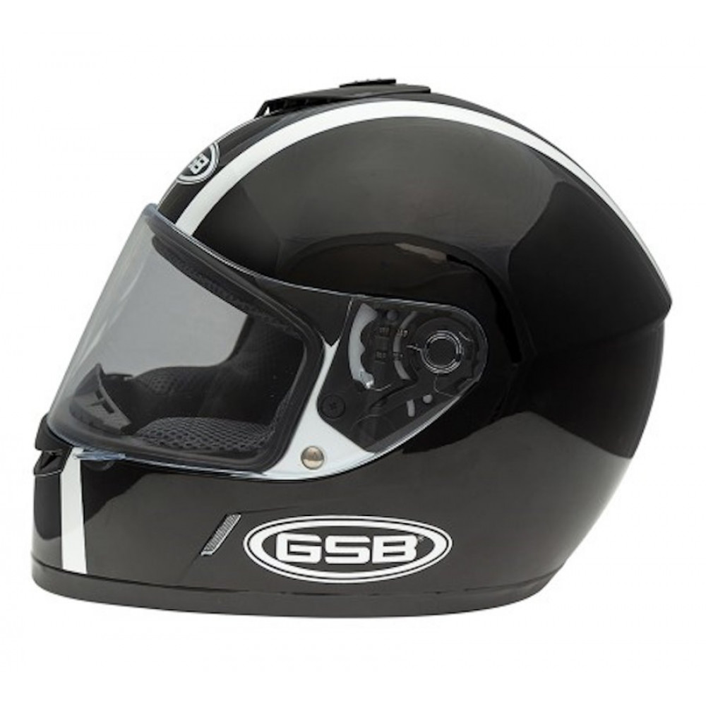 Мотошлем, шлем интеграл GSB G-349, Black/White L