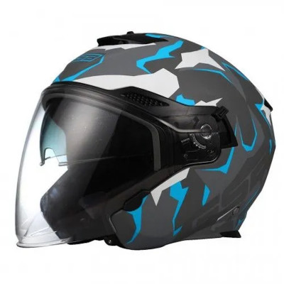 Мотошлем открытый GSB G-263 Blue Camo L