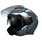 Мотошлем открытый GSB G-263 Blue Camo L
