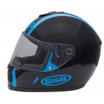 Мотошлем, шлем интеграл GSB G-349, Black/Blue XL