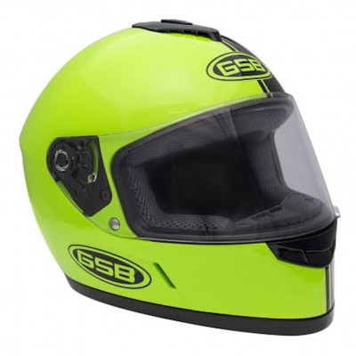 Мотошлем, шлем интеграл GSB G-349, Black/Green L