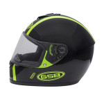 Мотошлем, шлем интеграл GSB G-349, Black/Green L
