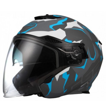 Мотошлем открытый GSB G-263 Blue Camo XS