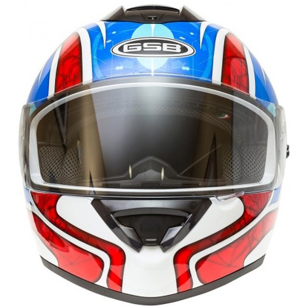 Шлем интеграл с солнцезащитными очками G-350 Blue Red XS