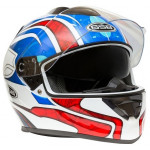 Шлем интеграл с солнцезащитными очками G-350 Blue Red XS