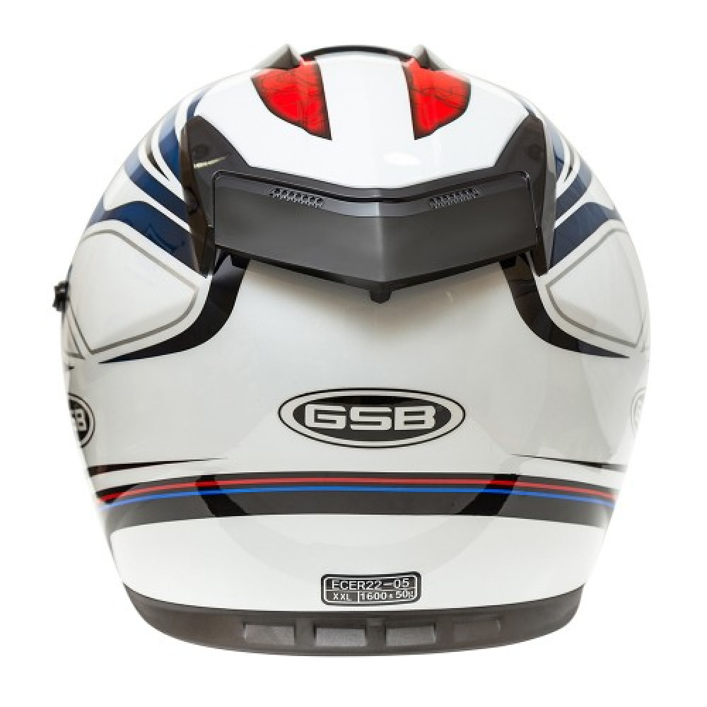 Шлем интеграл с солнцезащитными очками G-350 Blue Red XS
