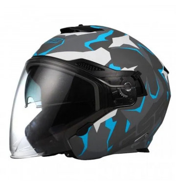 мотошлем открытый GSB G-263 Blue Camo S