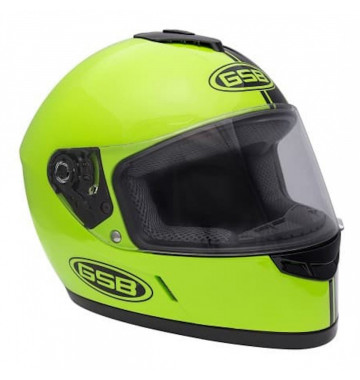 Мотошлем, шлем интеграл GSB G-349, Black/Green XL