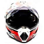 Шлем мото кроссовый HIZER J6801 S #5 white/red