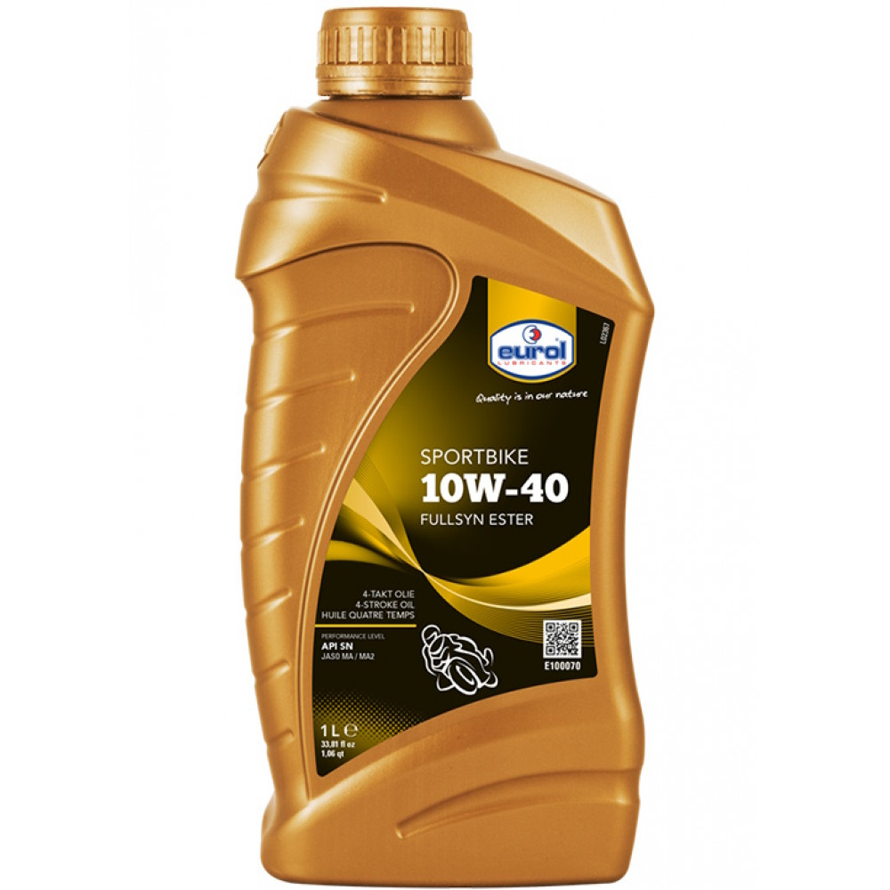 Масло для 4Т двин Eurol Sportbike 10W-40 SJ/ SN MA-2 1л