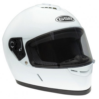 Мотошлем, шлем интеграл GSB G-349 White Glossy 2XL