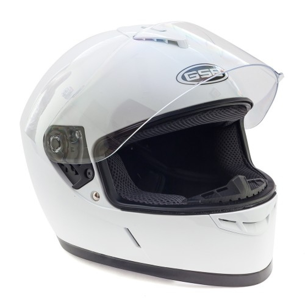 Мотошлем, шлем интеграл GSB G-349 White Glossy 2XL