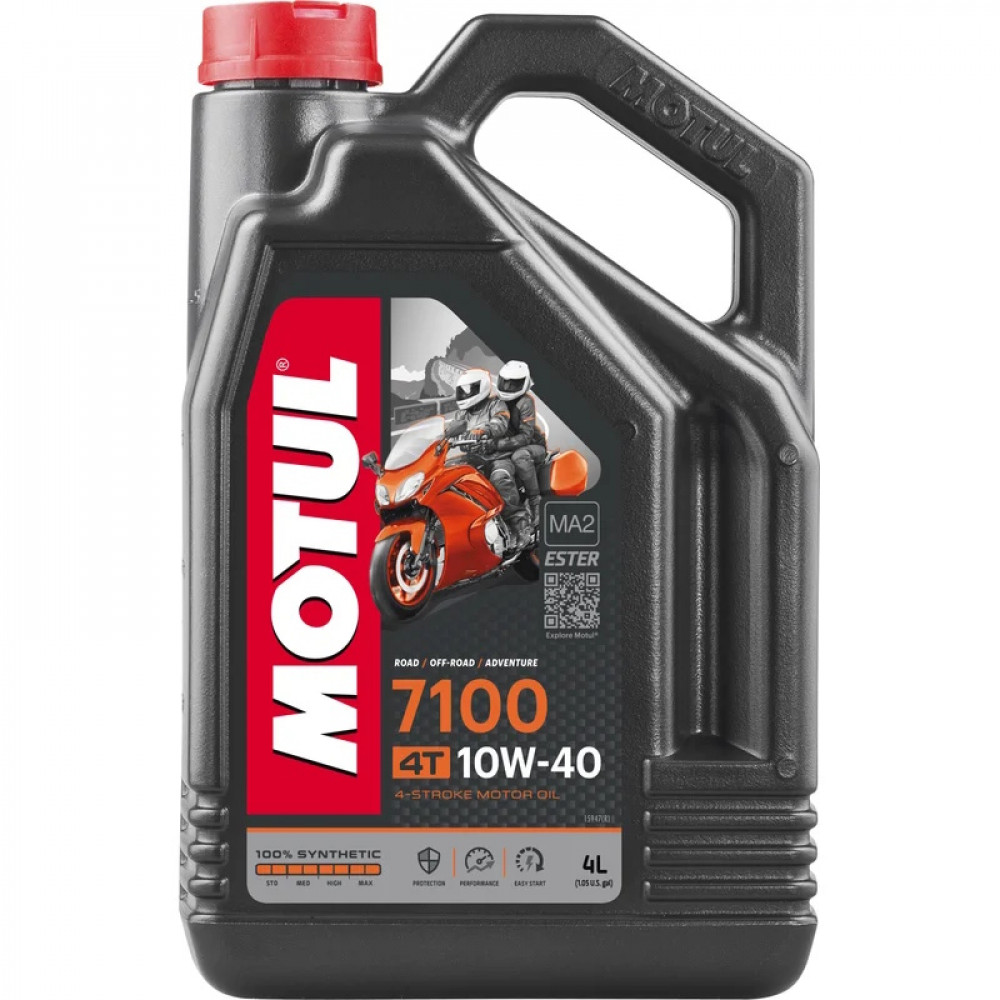 MOTUL 7100 4T (МА2) 10W40 100% СИНТЕТ 1л (масло моторное) Маркирован