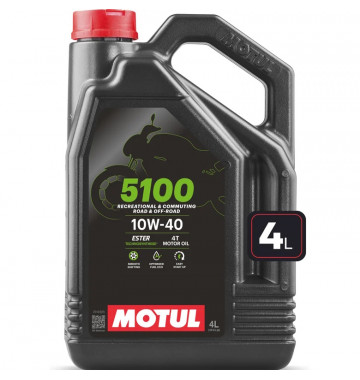 MOTUL 5100 4T 10W40 4л полусинтетика (масло моторное) МАРК