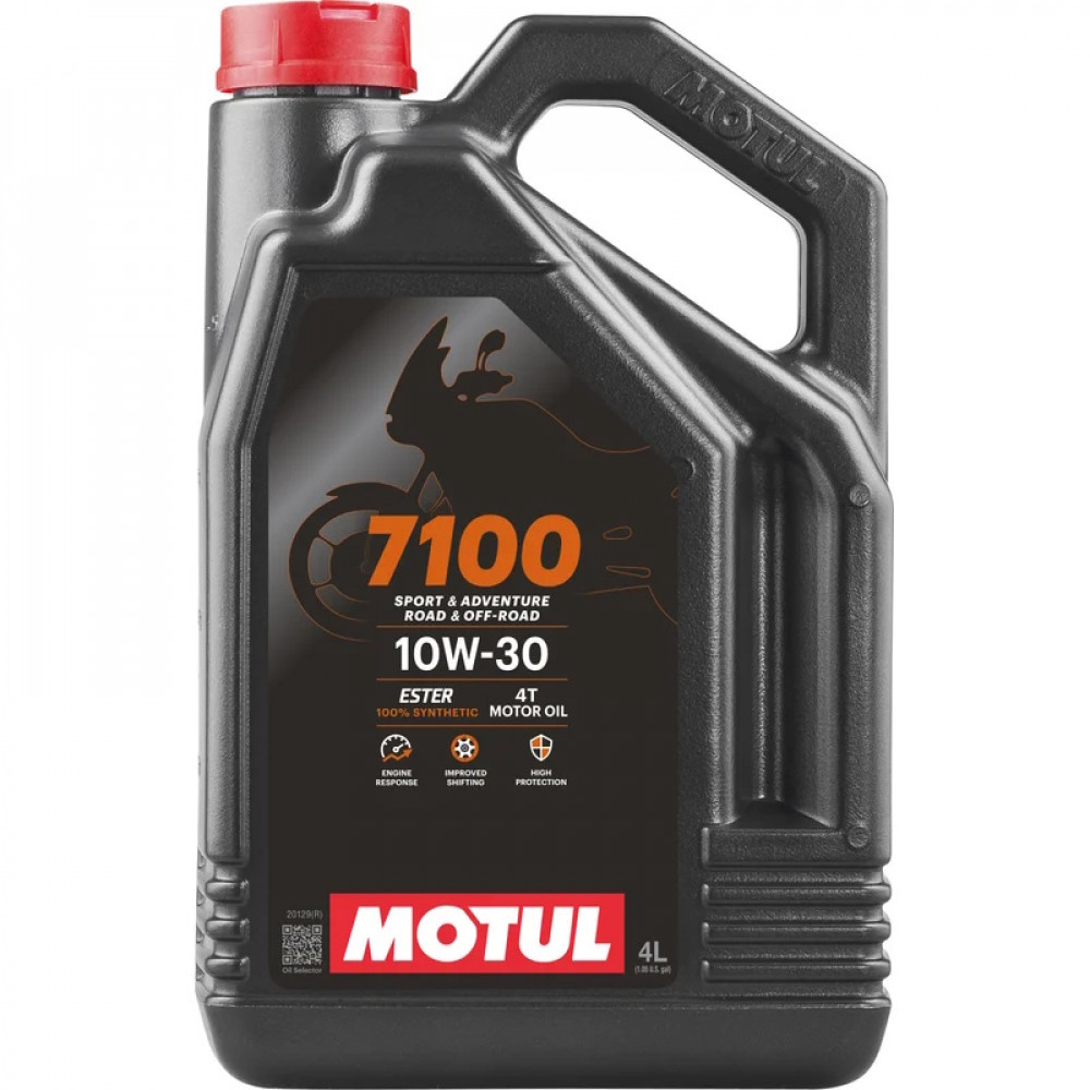 MOTUL 7100 4T (MA2) 10w30 4л. 100% синт. (масло моторн. для 4T мотоц.) МАРК