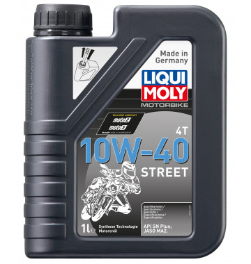 1521 LiquiMoly Синт-ое мот.масло д/4-т.мотоц. Motorbike 4T Street 10W-40 SP MA2 (1л)