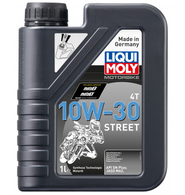 2526 LiquiMoly Синт-ое мот.масло д/4-т.мотоц. Motorbike 4T Street 10W-30 SN Plus MA2 (1л)