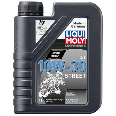 2526 LiquiMoly Синт-ое мот.масло д/4-т.мотоц. Motorbike 4T Street 10W-30 SN Plus MA2 (1л)