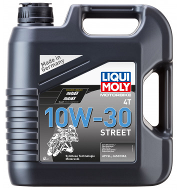 1688 LiquiMoly Синт-ое мот.масло д/4-т.мотоц. Motorbike 4T Street 10W-30 SN Plus MA2 (4л)