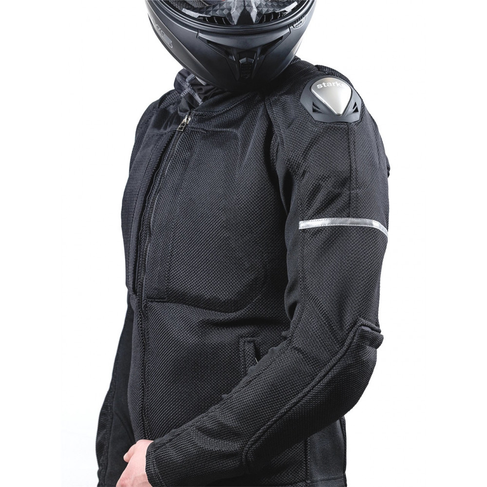STARKS Мотокуртка AIR Shell 3.0 full protection муж. Чёрный (L)