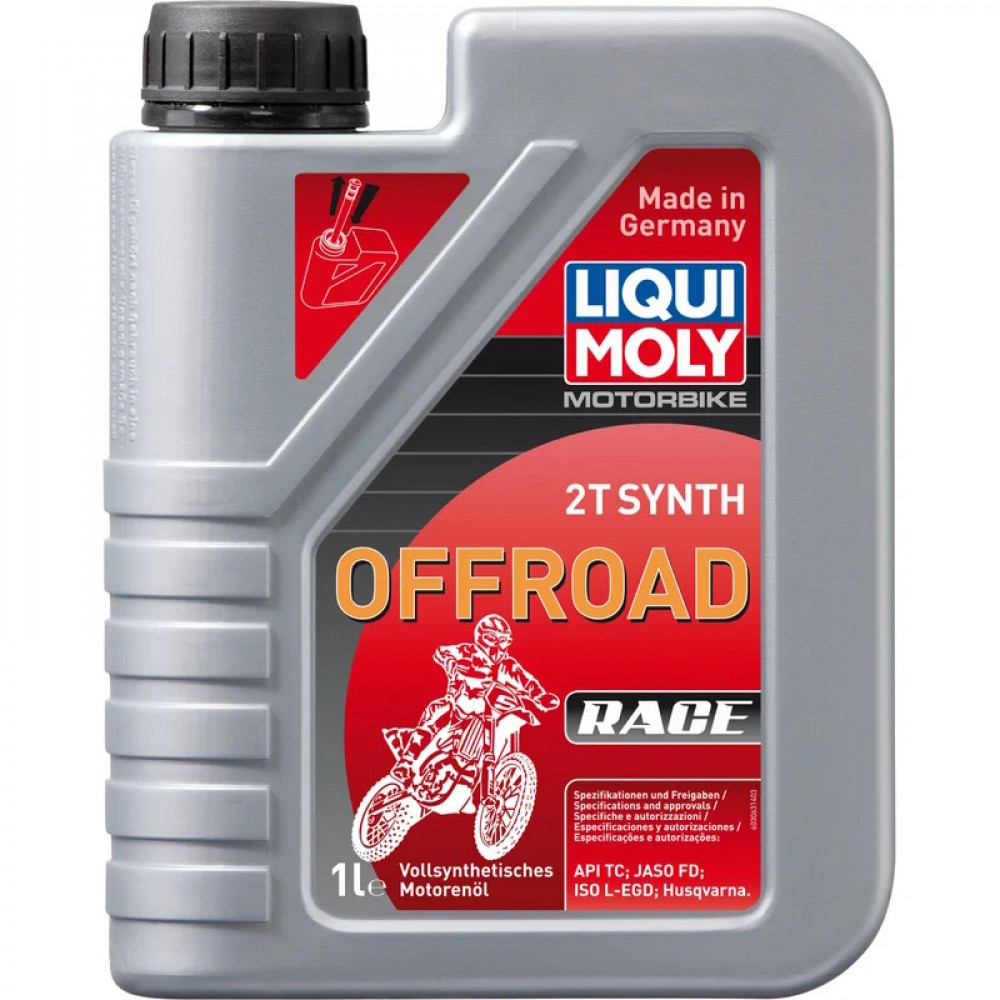 3063 LiquiMoly Синт.мот.масло д/2-т. двиг. Motorbike 2T Synth Offroad Race (1л)