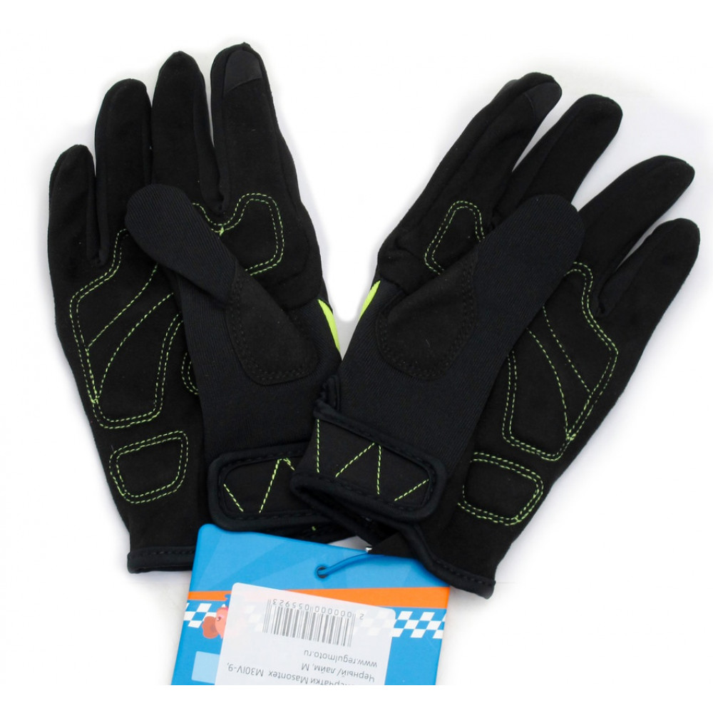Мотоперчатки Masontex M30, Черный/ желтый, М, M30IV-9 марк