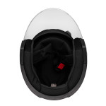 Шлем KIOSHI 516 Solid открытый со стеклом и очками (Черный матовый, L, 304173-7)