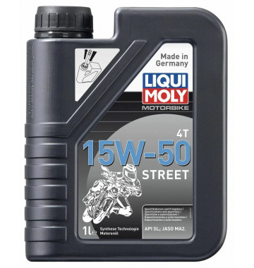 2555 LiquiMoly Синт-ое мот.масло д/4-т.мотоц. Motorbike 4T Street 15W-50 SP MA2 (1л)
