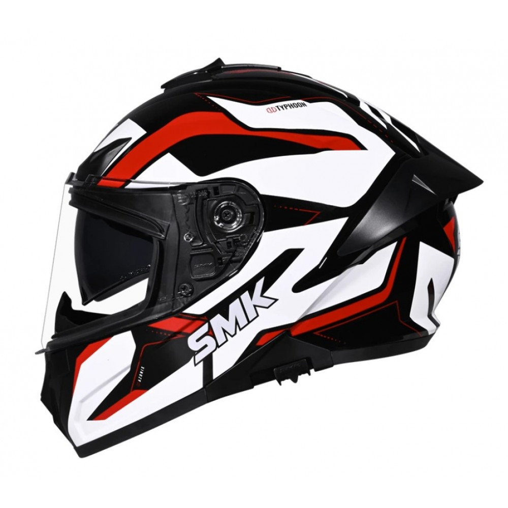 Шлем SMK TYPHOON AZONIX, цвет черный/белый/красный XL