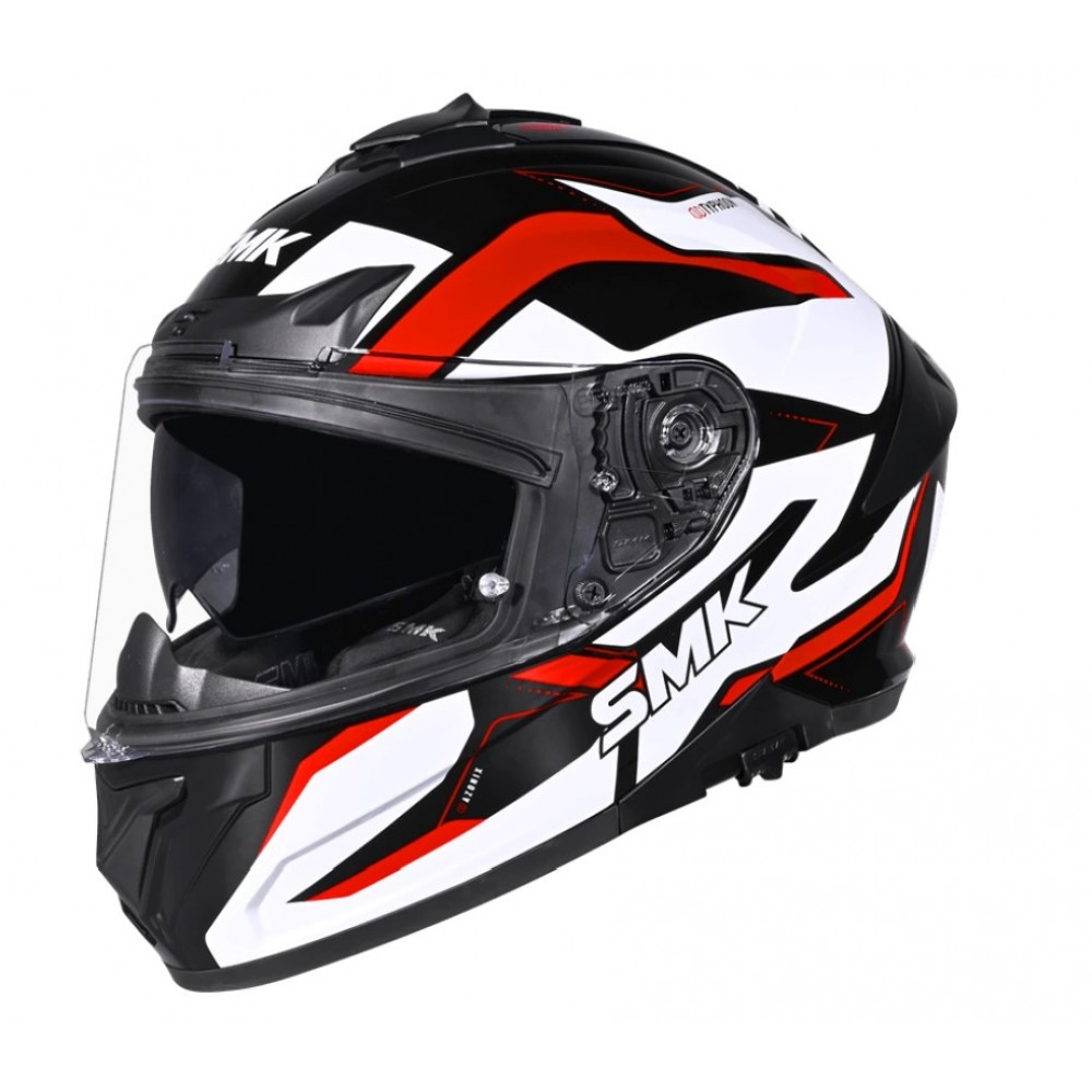 Шлем SMK TYPHOON AZONIX, цвет черный/белый/красный XL