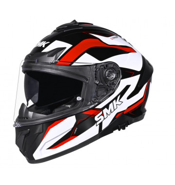 Шлем SMK TYPHOON AZONIX, цвет черный/белый/красный XL