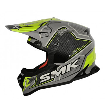 Шлем SMK ALLTERRA MAVERIX, цвет серый/желтый XS