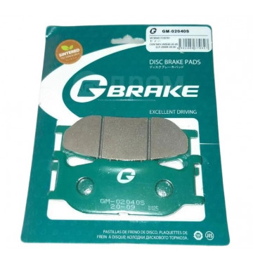Колодки тормозные G-BRAKE GM-02040S