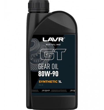 LAVR MOTO Масло трансмиссионное GEAR OIL GL-5 80W-90 1л