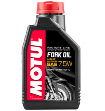 MOTUL FORK OIL FACTORY LINE LIGHT/MEDIUM 7.5W 1Л (вилочное масло)