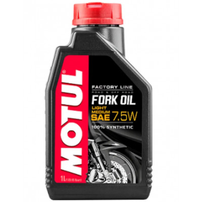 MOTUL FORK OIL FACTORY LINE LIGHT/MEDIUM 7.5W 1Л (вилочное масло)