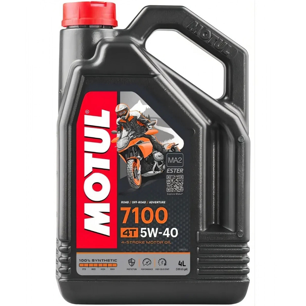 MOTUL 7100 4T (MA2) 5w40 4л. 100% синт. (масло моторн. для 4T мотоц.)